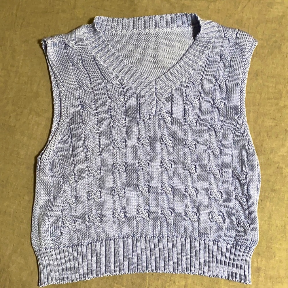 Blue/purple sweater vest